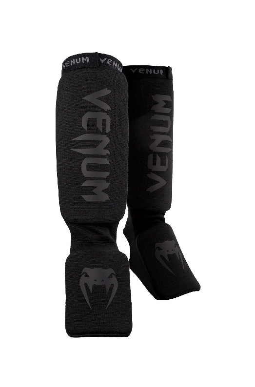 Venum Kontact Shin guards-Black/Black